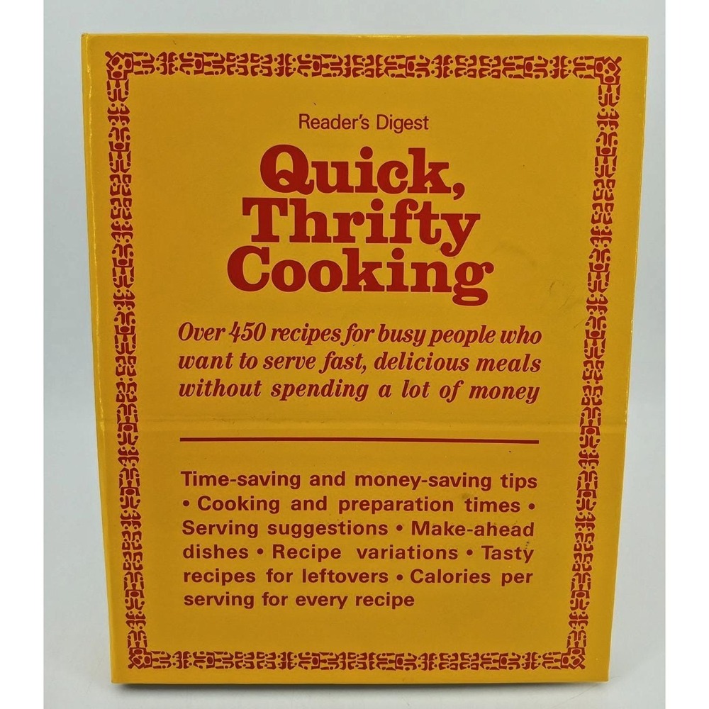 1985 Reader's‎ Digest Quick Thrifty Cooking 450+ Recipes Spiral Cookbook Vintage